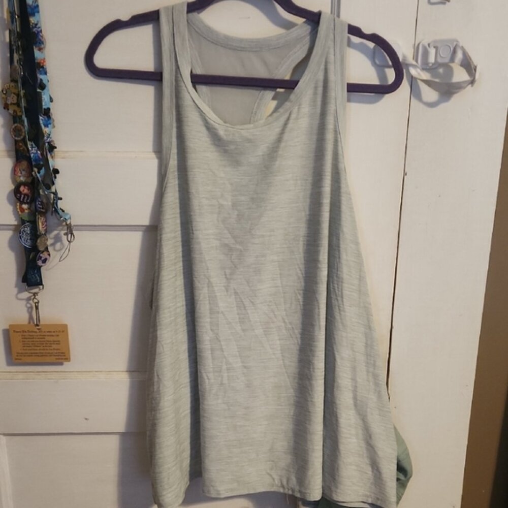 Old Navy Gray Relaxed Asymmetrical Tank Top